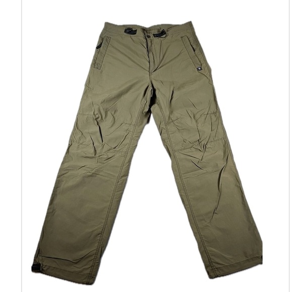 Nautica Green Men Nylon Pants cargo travel snow trekking - Picture 1 of 7